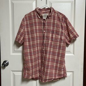 St. John’s Bay Button Ip Short Sleeve Shirt Size Large